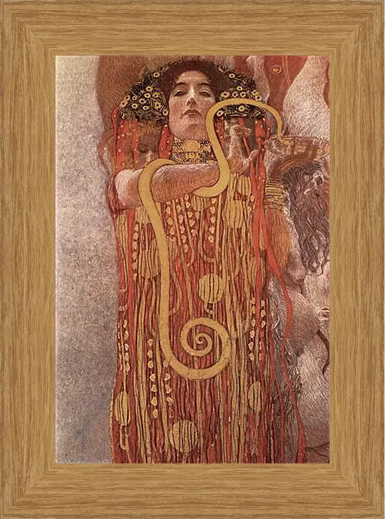 Картина в раме - Medicine - Hygieia (Detail). Густав Климт