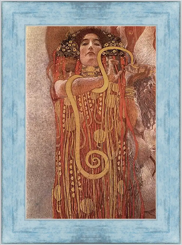 Картина в раме - Medicine - Hygieia (Detail). Густав Климт