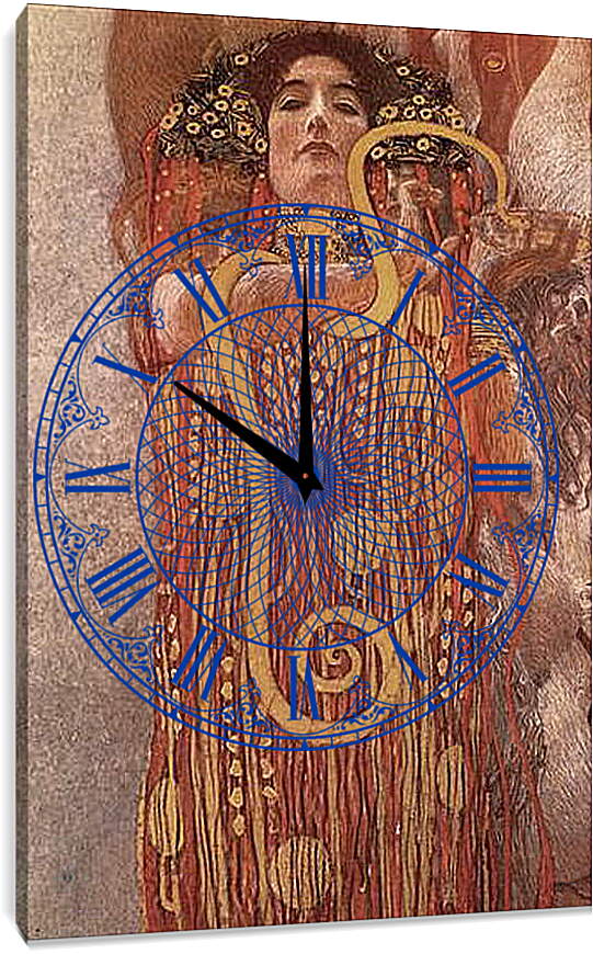 Часы картина - Medicine - Hygieia (Detail). Густав Климт
