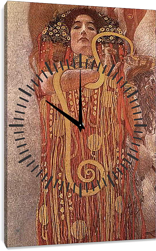 Часы картина - Medicine - Hygieia (Detail). Густав Климт