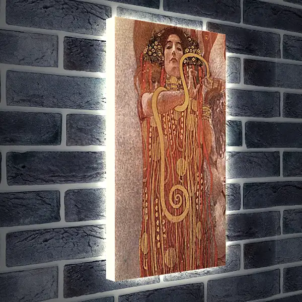 Лайтбокс световая панель - Medicine - Hygieia (Detail). Густав Климт