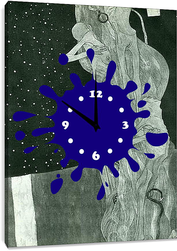 Часы картина - Zug der Toten. Густав Климт
