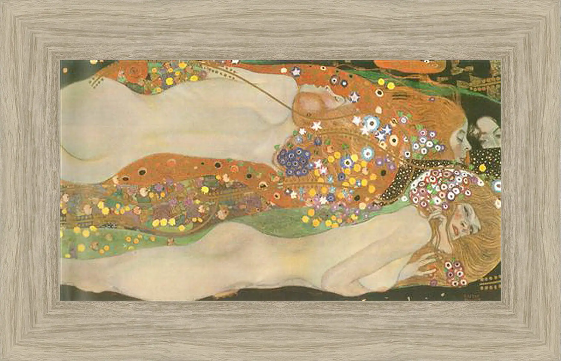 Картина в раме - Водяные змеи II. Wasserschlangen (Freundinnen) II. Густав Климт