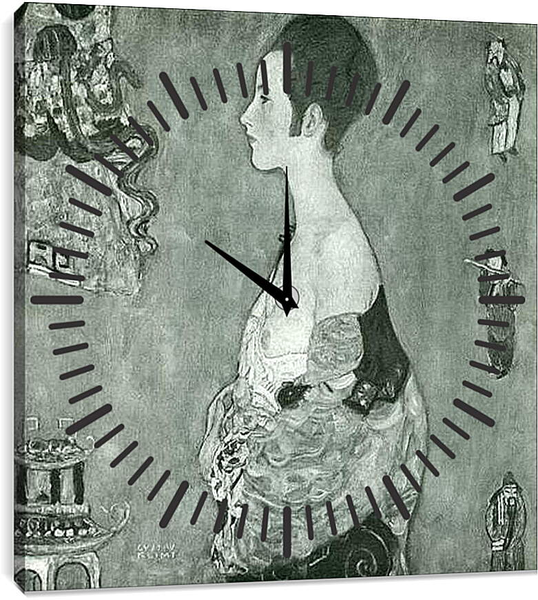 Часы картина - Wally. Густав Климт
