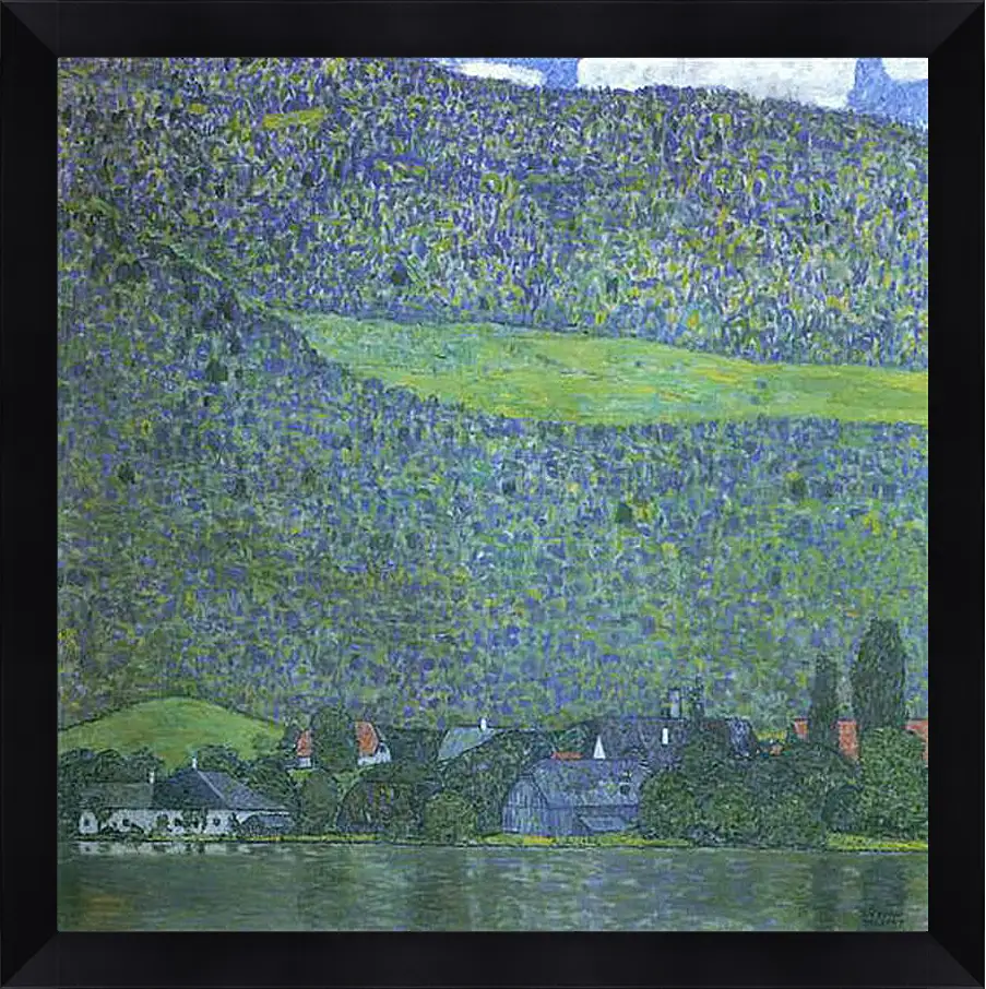 Картина в раме - Unterbach am Attersee. Густав Климт
