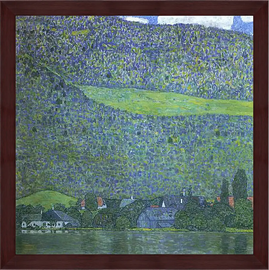 Картина в раме - Unterbach am Attersee. Густав Климт