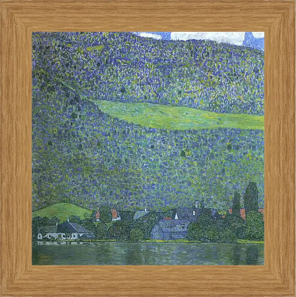 Картина в раме - Unterbach am Attersee. Густав Климт