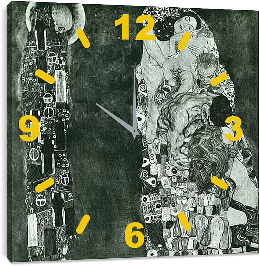 Часы картина - Tod und Leben. Густав Климт