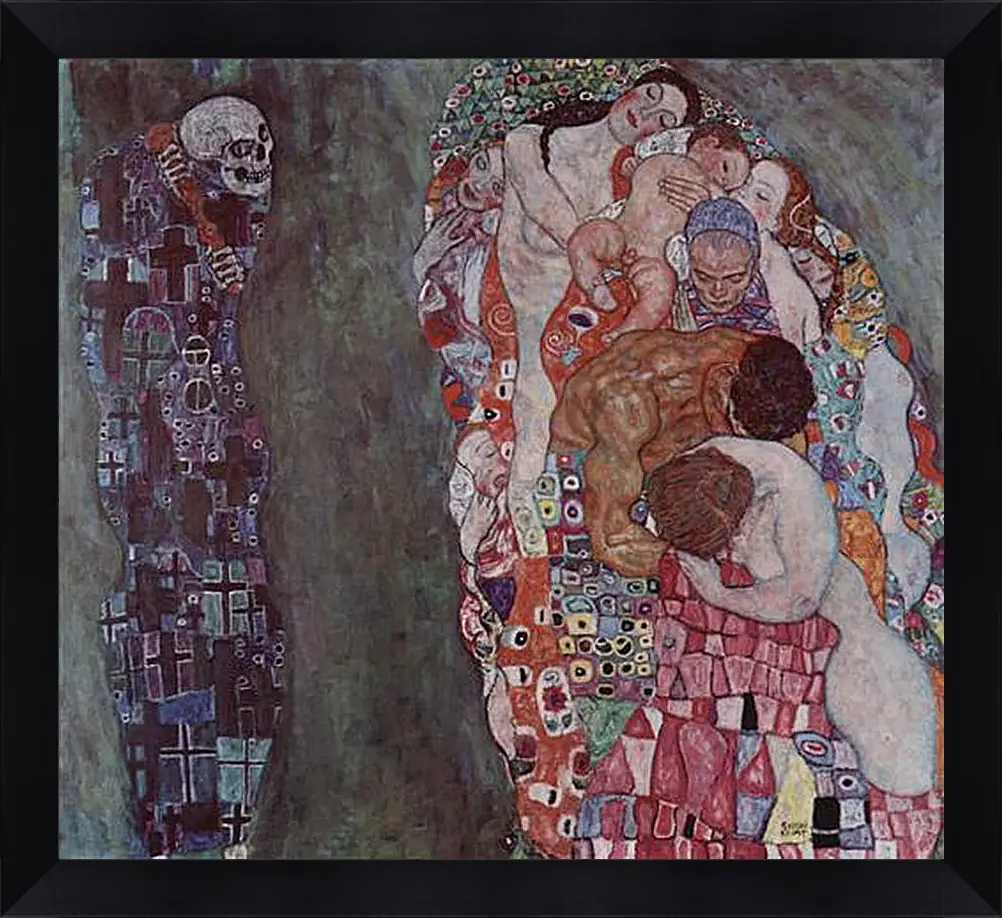 Картина в раме - Tod und Leben. Густав Климт