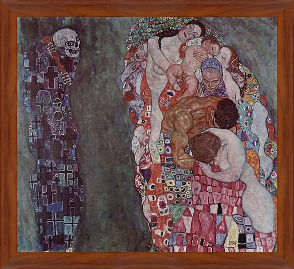 Картина в раме - Tod und Leben. Густав Климт