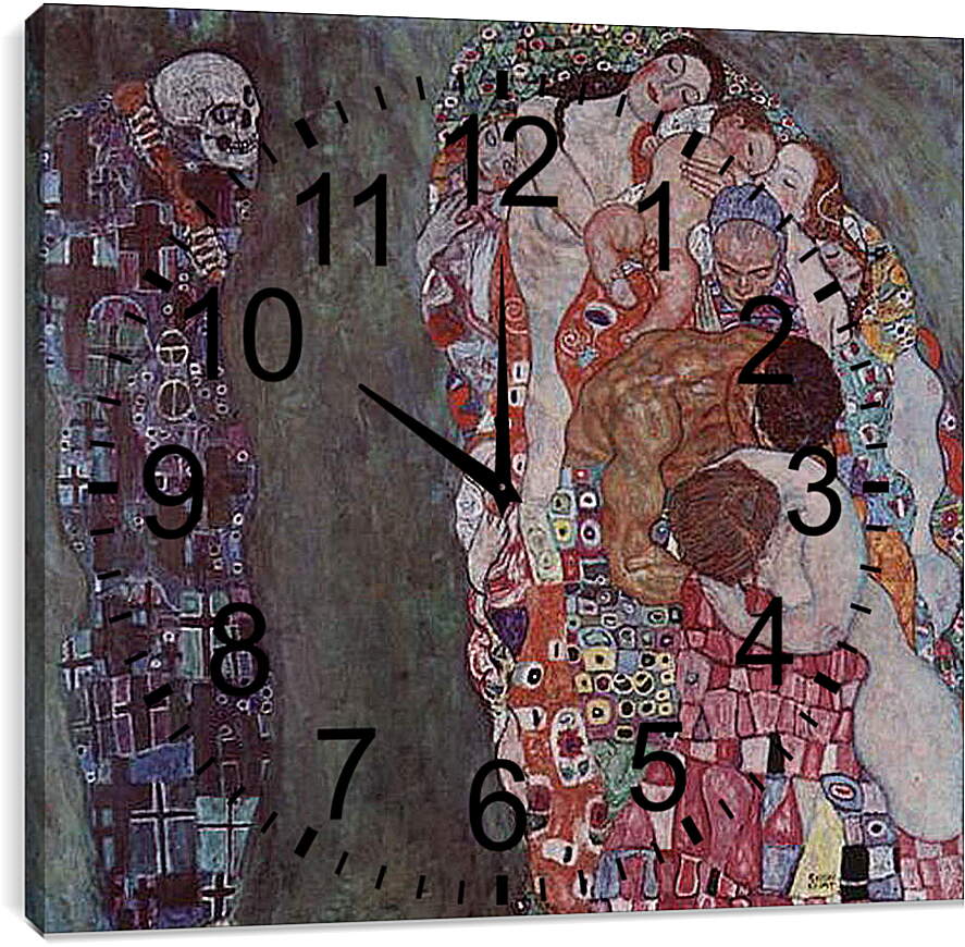 Часы картина - Tod und Leben. Густав Климт