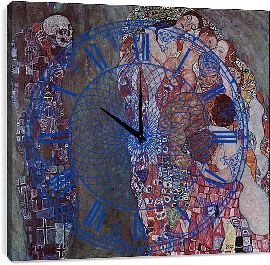 Часы картина - Tod und Leben. Густав Климт
