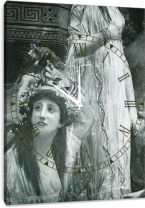 Часы картина - Thespiskarren (Ausschnitt). Густав Климт