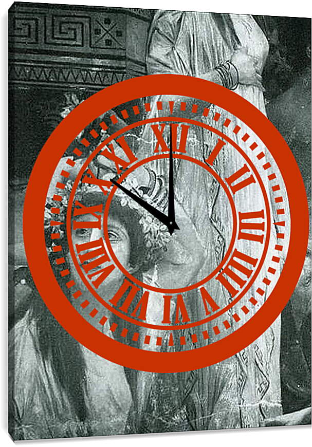 Часы картина - Thespiskarren (Ausschnitt). Густав Климт
