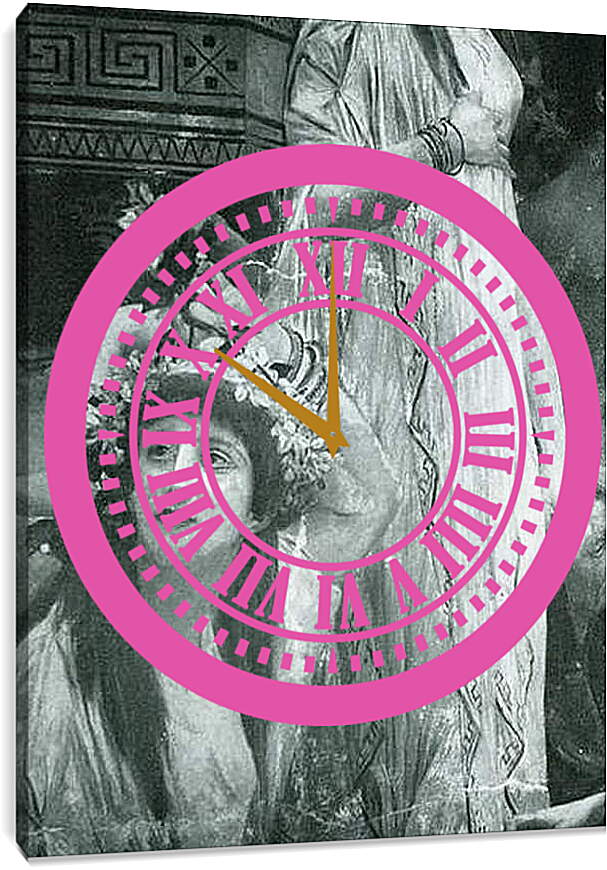 Часы картина - Thespiskarren (Ausschnitt). Густав Климт
