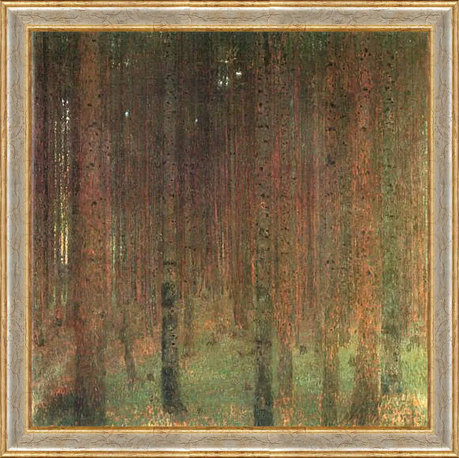 Картина в раме - Сосновый лес II. Tannewald II. Густав Климт