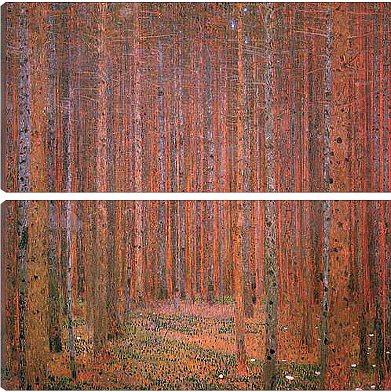 Модульная картина - Сосновый лес. Tannenwald I. Густав Климт