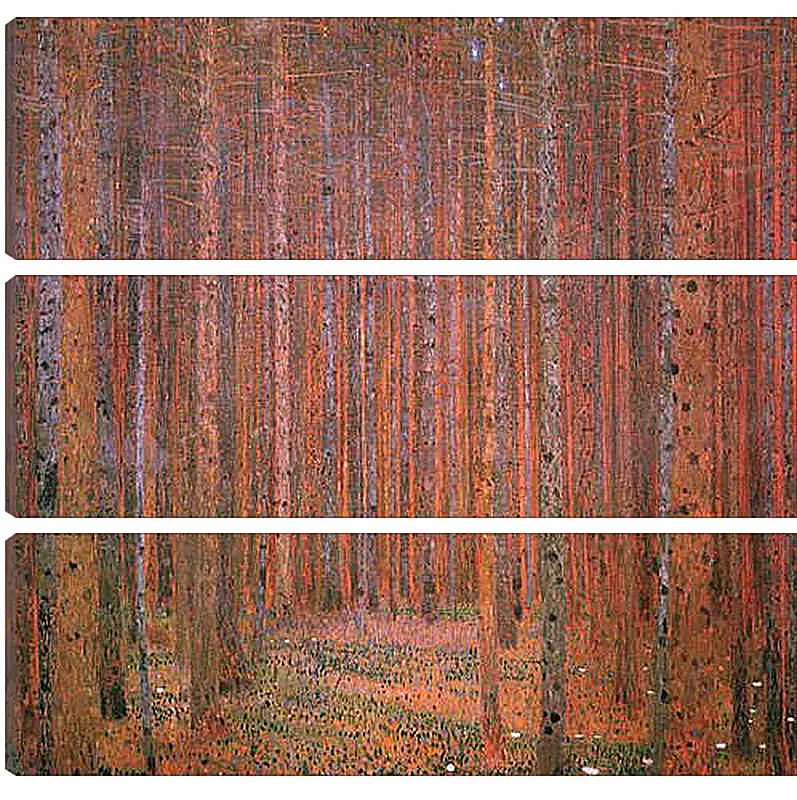 Модульная картина - Сосновый лес. Tannenwald I. Густав Климт