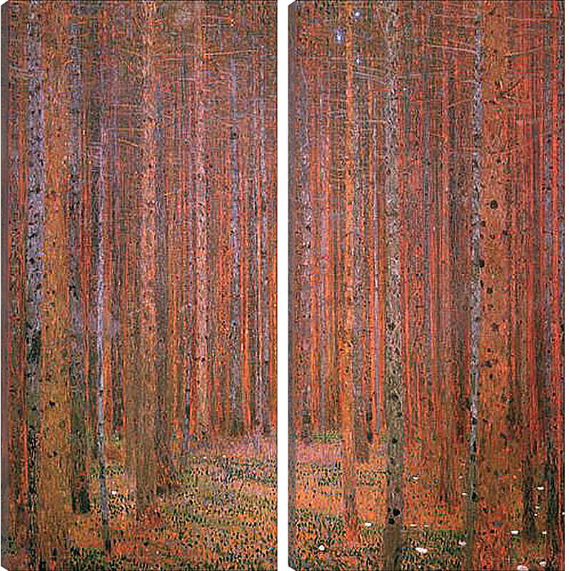 Модульная картина - Tannenwald I. Густав Климт
