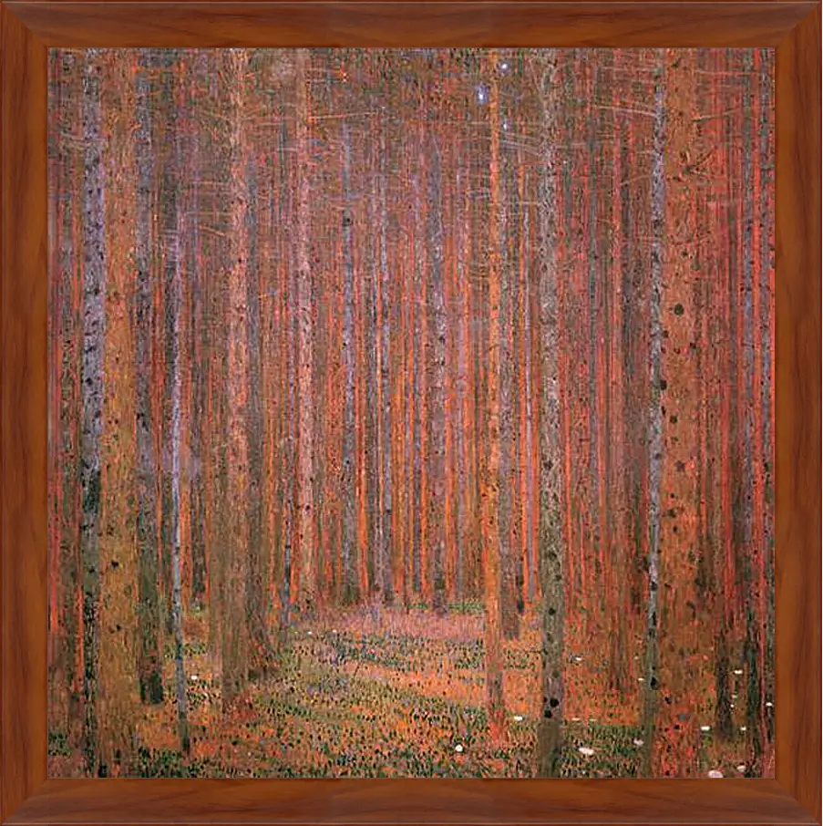 Картина в раме - Сосновый лес. Tannenwald I. Густав Климт