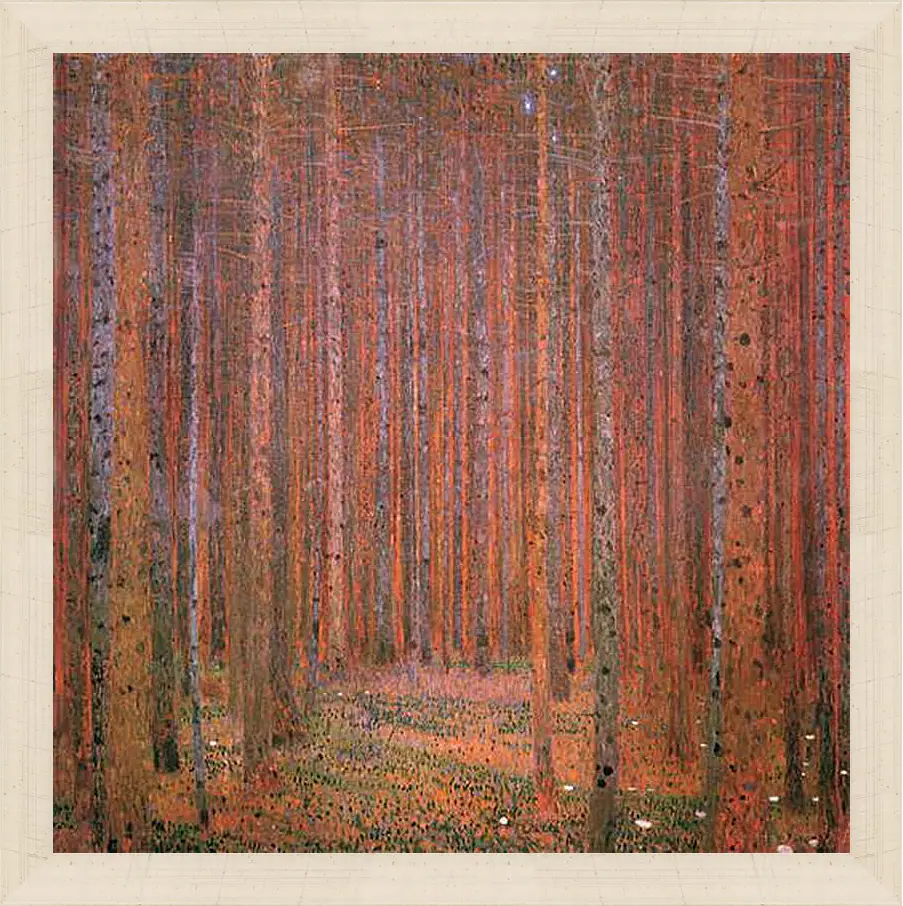 Картина в раме - Сосновый лес. Tannenwald I. Густав Климт