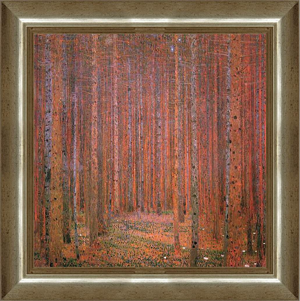 Картина в раме - Сосновый лес. Tannenwald I. Густав Климт