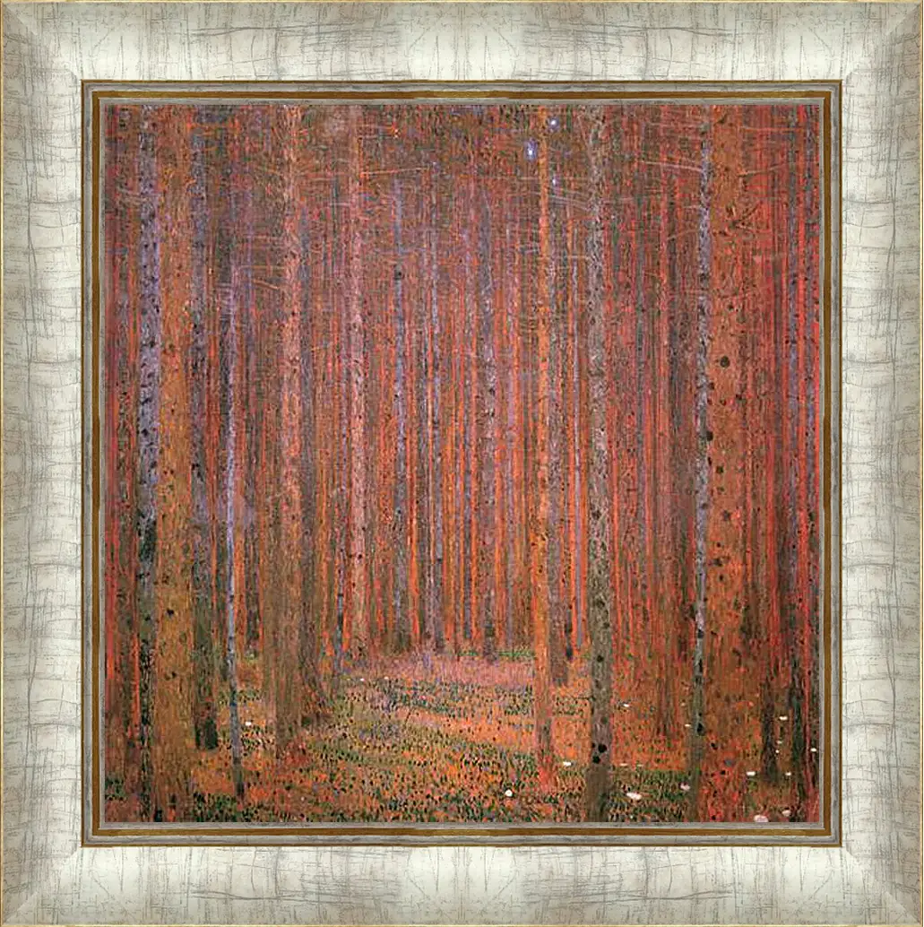 Картина в раме - Сосновый лес. Tannenwald I. Густав Климт