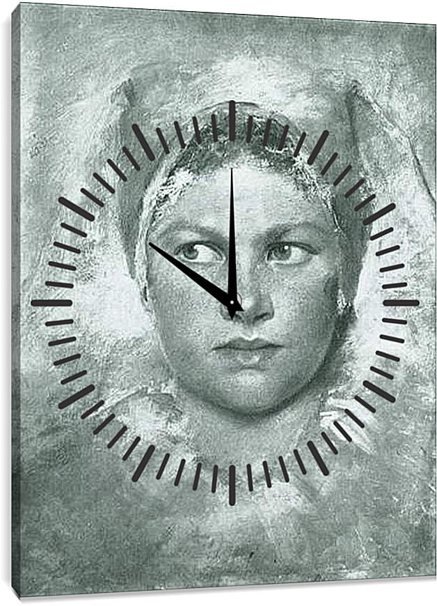 Часы картина - Studienkopf einer Hannakin. Густав Климт
