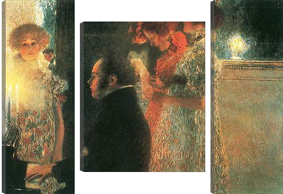 Модульная картина - Schubert am Klavier. Густав Климт
