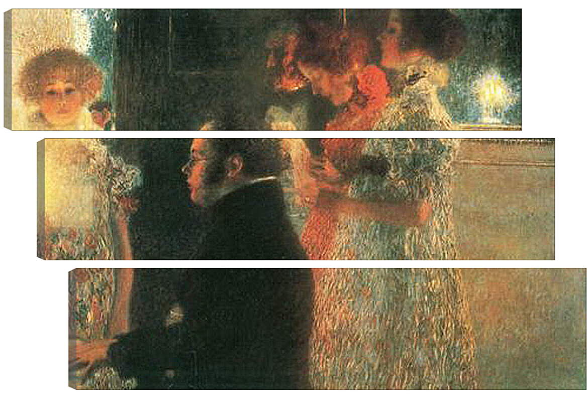 Модульная картина - Schubert am Klavier. Густав Климт
