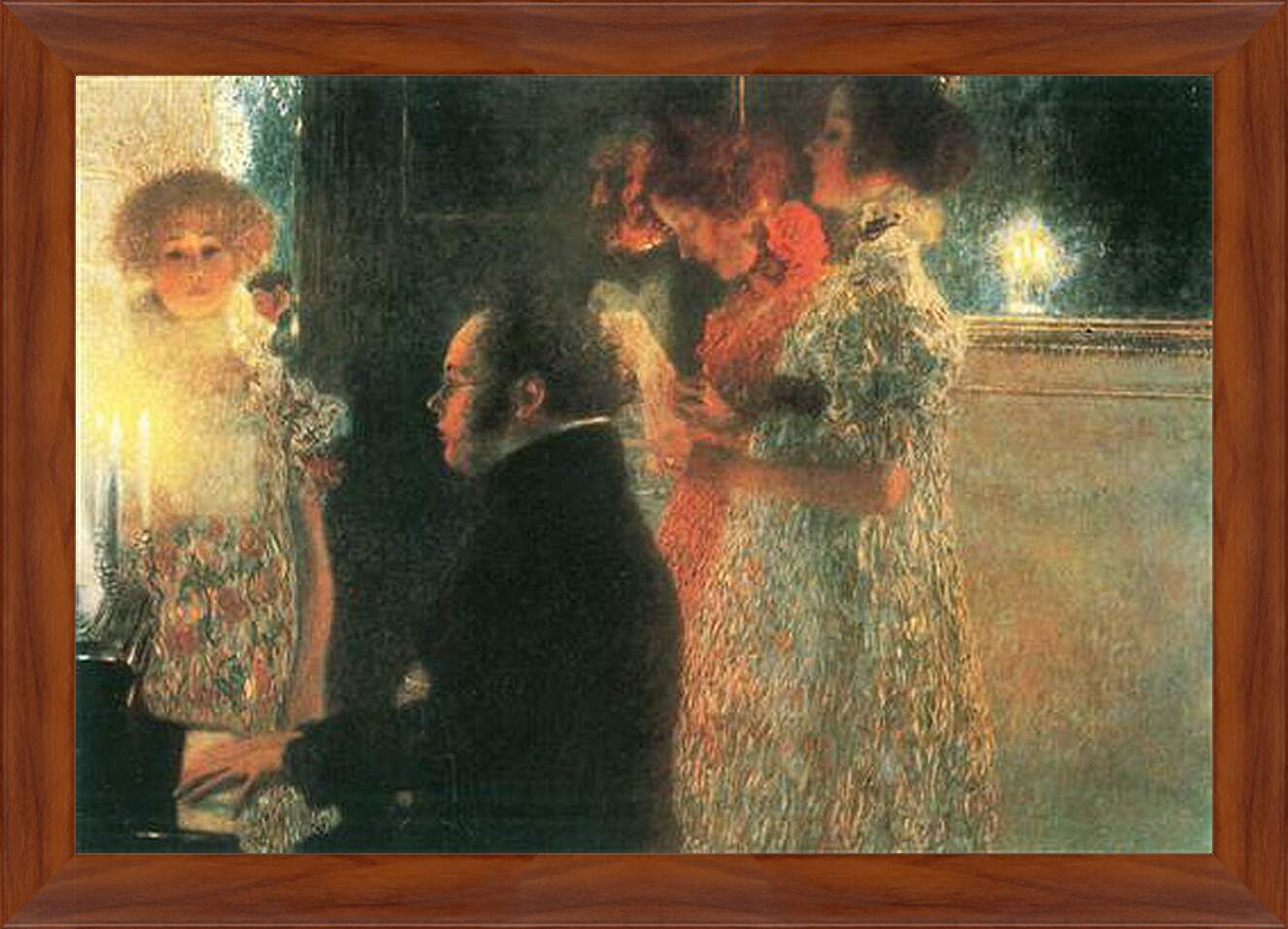 Картина в раме - Schubert am Klavier. Густав Климт
