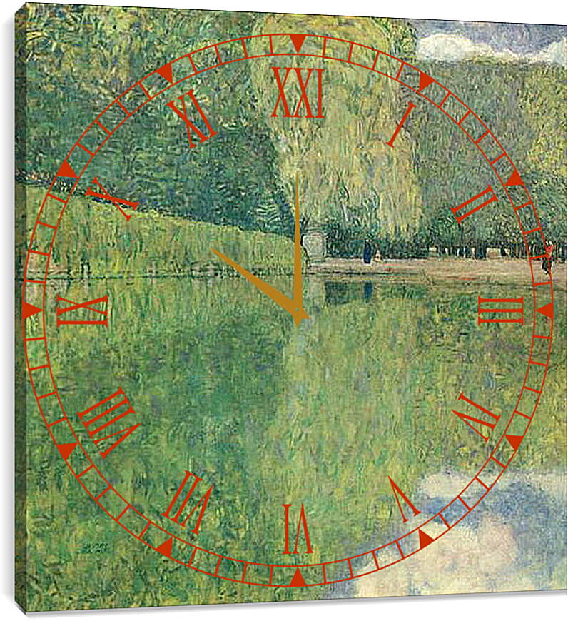 Часы картина - Schonbrunner Park. Густав Климт
