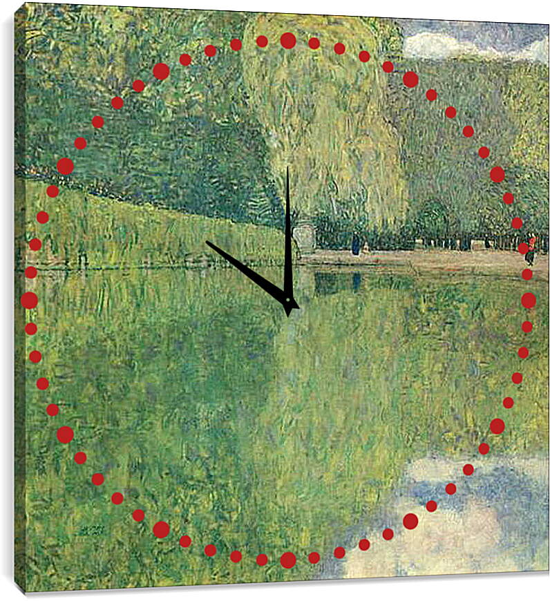 Часы картина - Schonbrunner Park. Густав Климт