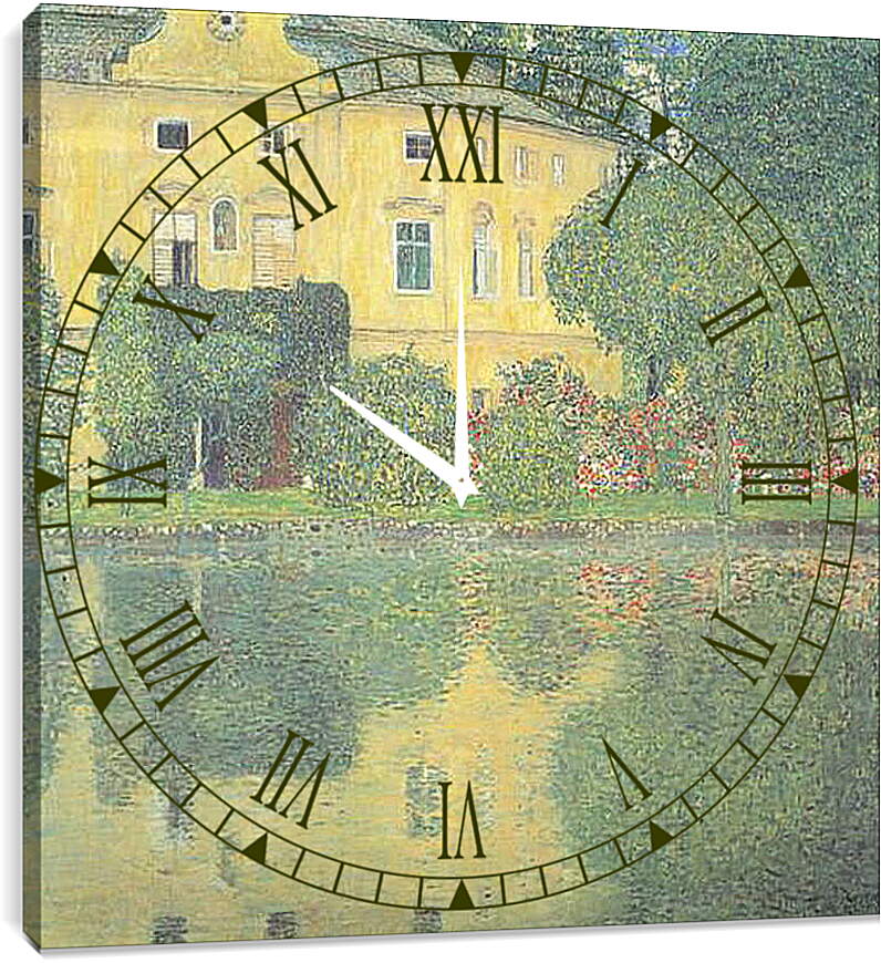 Часы картина - Schloss Kammer am Attersee IV. Густав Климт
