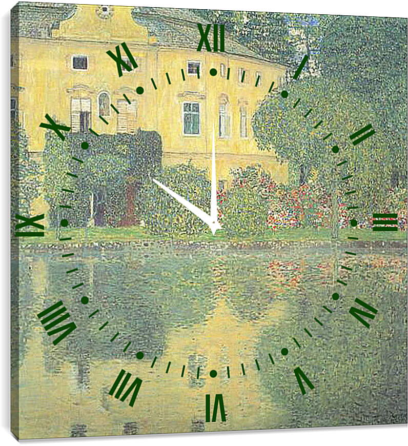 Часы картина - Schloss Kammer am Attersee IV. Густав Климт