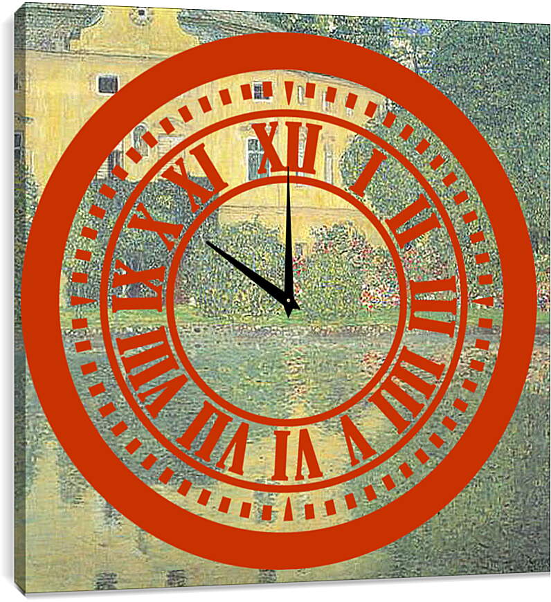 Часы картина - Schloss Kammer am Attersee IV. Густав Климт