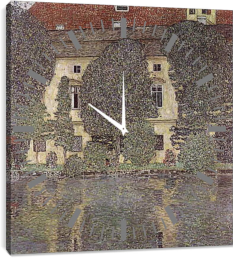Часы картина - Schloss Kammer am Attersee III. Густав Климт