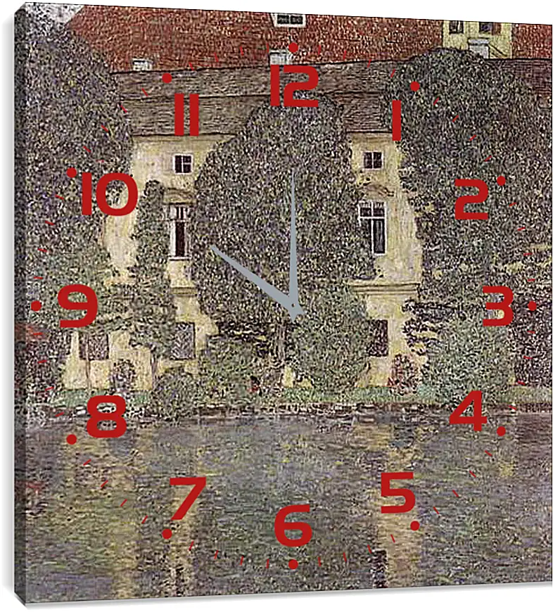 Часы картина - Schloss Kammer am Attersee III. Густав Климт