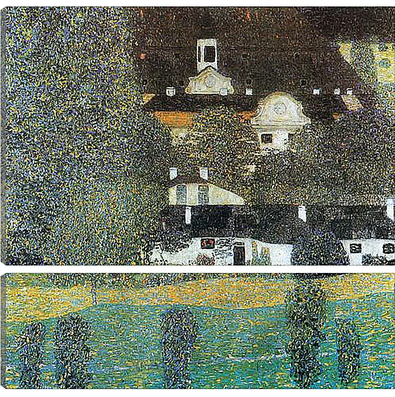 Модульная картина - Schloss Kammer am Attersee II. Густав Климт