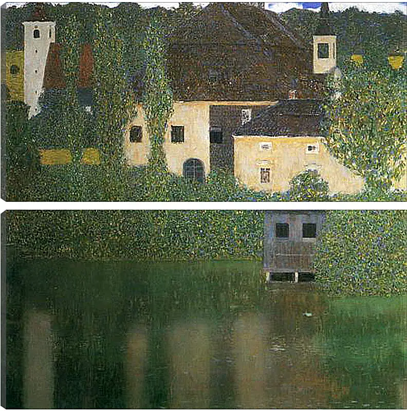 Модульная картина - Schloss Kammer am Attersee I (Wasserschlob). Густав Климт