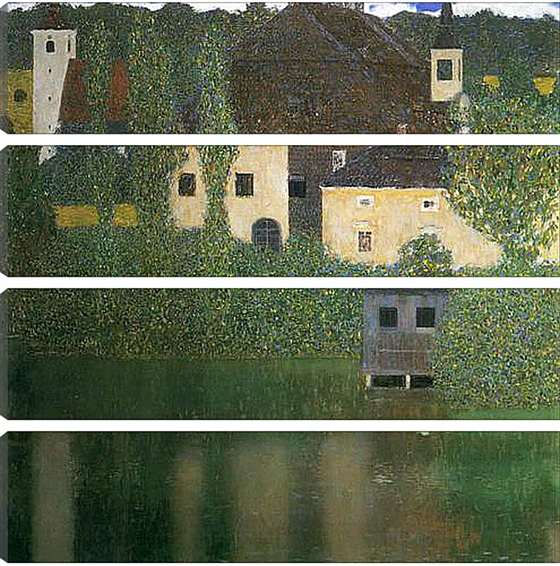 Модульная картина - Schloss Kammer am Attersee I (Wasserschlob). Густав Климт