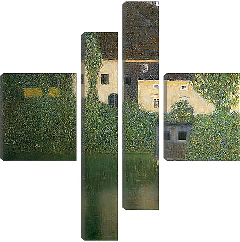 Модульная картина - Schloss Kammer am Attersee I (Wasserschlob). Густав Климт