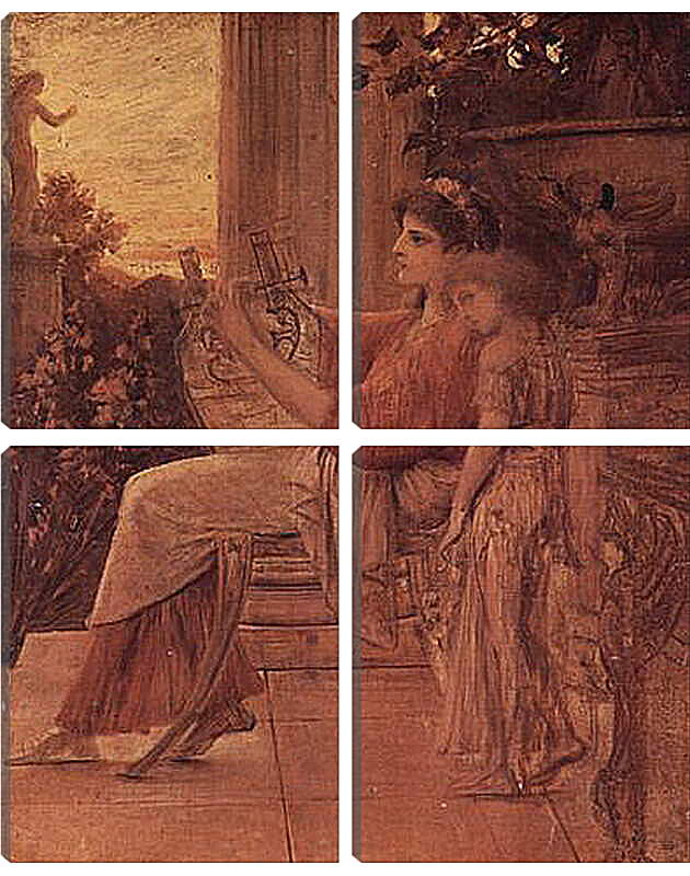 Модульная картина - Sappho. Густав Климт