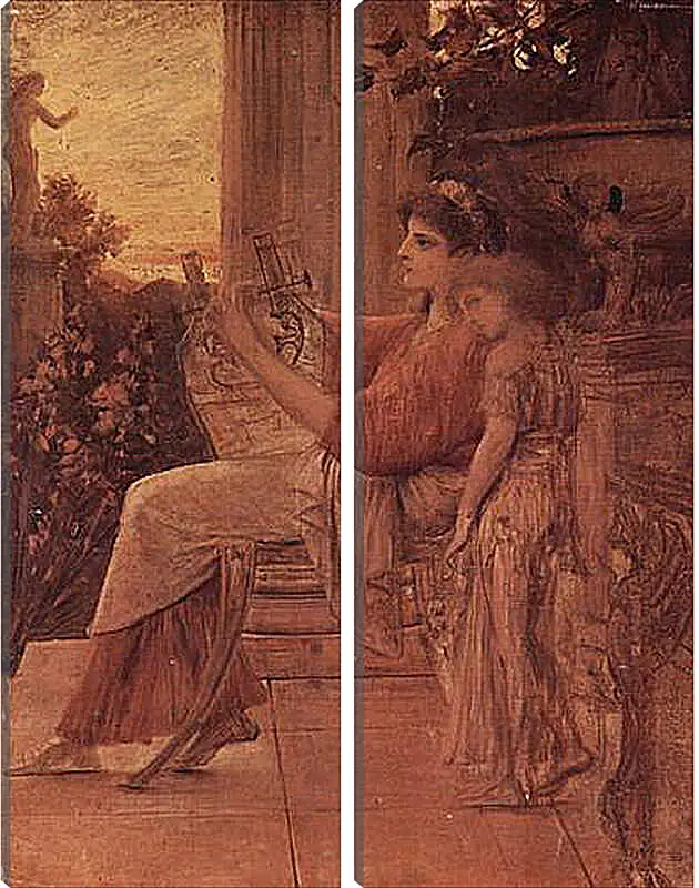 Модульная картина - Sappho. Густав Климт