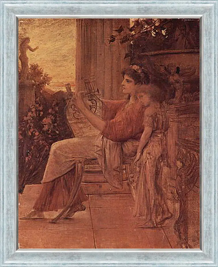 Картина в раме - Sappho. Густав Климт
