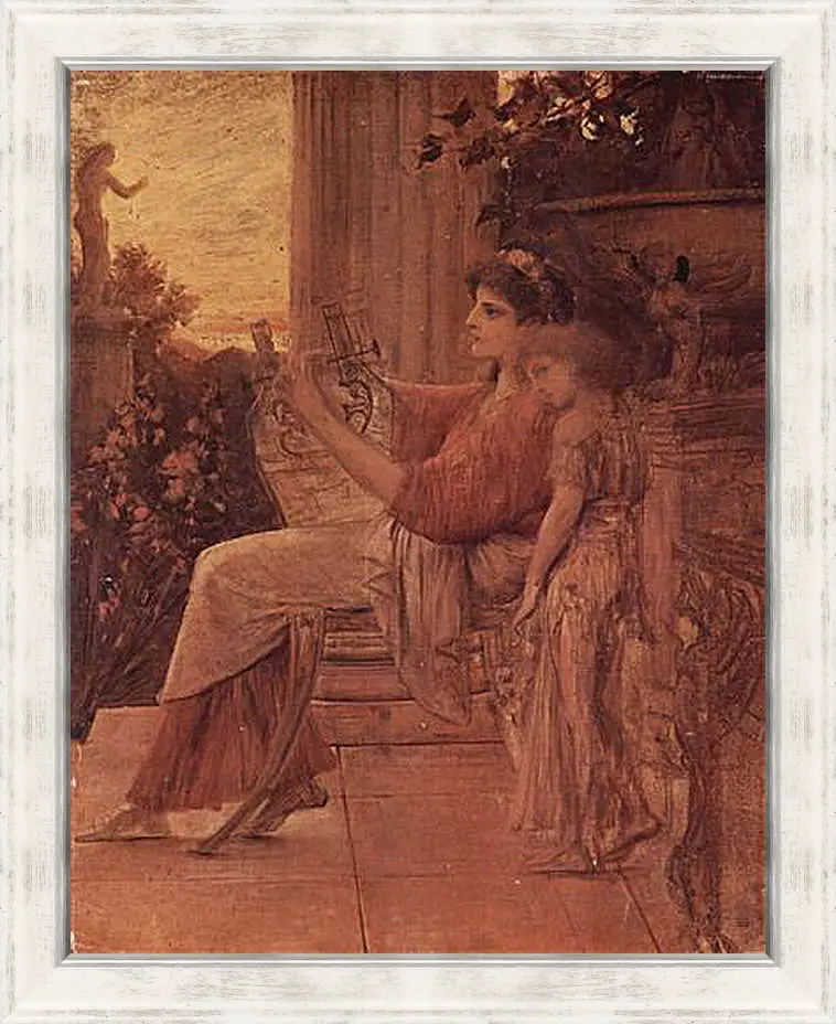 Картина в раме - Sappho. Густав Климт
