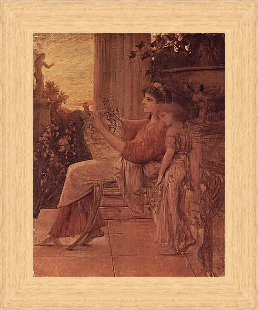 Картина в раме - Sappho. Густав Климт