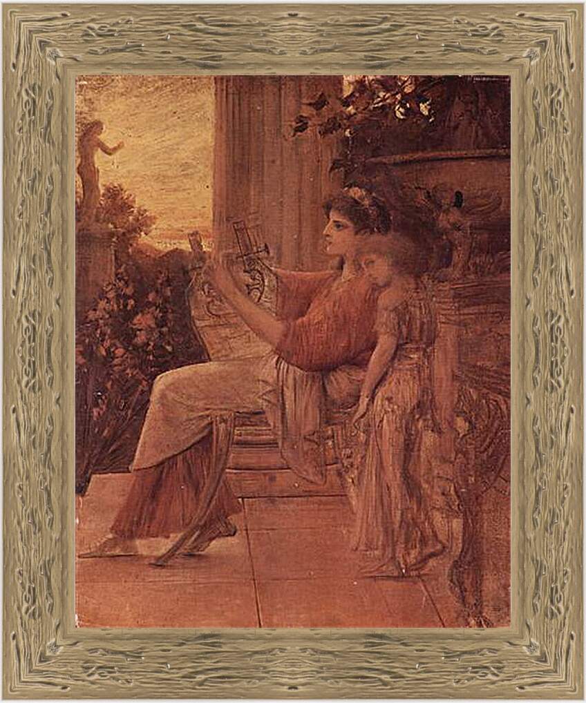 Картина в раме - Sappho. Густав Климт
