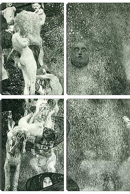 Модульная картина - Philosophie (Endzustand 1907). Густав Климт