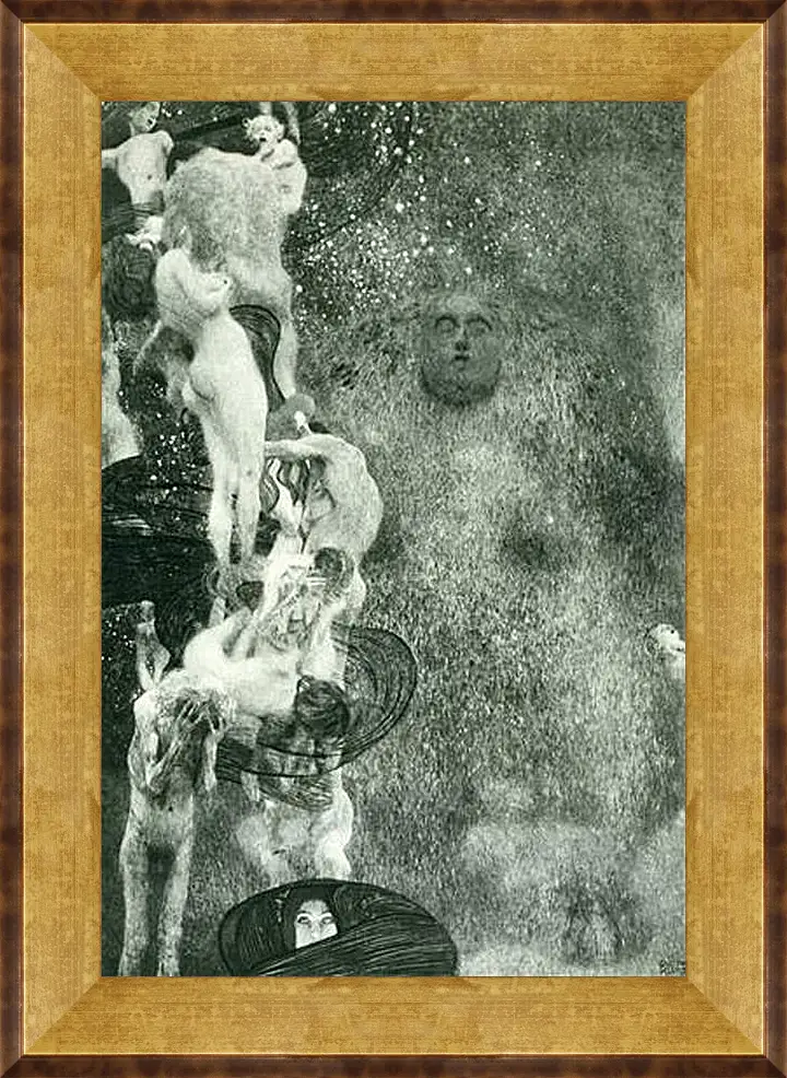 Картина в раме - Philosophie (Endzustand 1907). Густав Климт